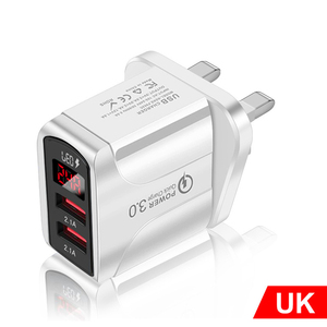 3A USB Charger Quick Charge 3.0 LED Display 2 Port Fast <b>Charging</b> Mobile Phone Charger <b>Adapter</b> for iPhone for Samsung - Product Image 2