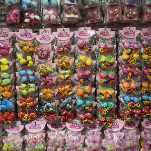 Set di Mylulu 12 pezzi per bambini con anello in gomma e corda per capelli per bambine con fiori di animali - Product Image 1