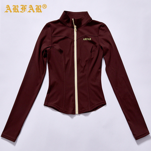 Completo Set Abbigliamento Sportivo <span class=keywords><strong>Donna</strong></span> Autunno Inverno 2026: Giacca Yoga Slim con Zip Intera e Pantaloni Svasati a Vita Alta, Personalizzabile con Logo - 2 Pezzi - Product Image 2