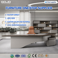 Bureaux de direction en L GOJO 2026 – Prix usine OEM – Table de patron, bureau de manager, mobilier de bureau complet