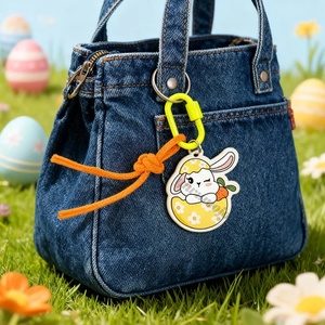 Portachiavi Personalizzato Promozionale per Pasqua con Corda da Arrampicata, Portachiavi Personalizzato in Acrilico a Forma di Coniglio Pasquale - Product Image 6