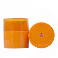 Conteneur en plastique vide personnalisé unique de 50 g, pot de crème démaquillante de luxe rotatif en PP avec couvercles