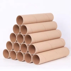 Wholesale White Paper Core Custom Mailing Tubes Black Eco-Friendly Packaging Bespoke Paper Tubes Brown Shipping Tubes - Product Image 1