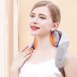 Penjualan Terbaik pemijat punggung <span class=keywords><strong>chiropractic</strong></span> pemanas bantal pemijat punggung santai penghilang nyeri leher dan bahu - Product Image 1