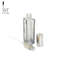 Flacons de parfum carrés rechargeables en verre transparent ou gris de 5 ml, 10 ml, 20 ml – Contenants cosmétiques portables