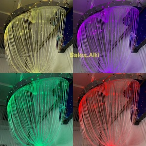 Kit de Luces LED de Fibra Óptica para Terapia Sensorial Snoezelen, Cascada de Luces de Colores para Montar en la Pared, para Niños con Autismo - Product Image 5