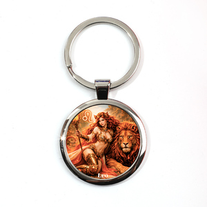 Llaveros de Aleación de Zinc con los 12 Signos del Zodíaco, Venta al Por Mayor, Personalizables, Horóscopo, Astrología, Diosa, para Tiendas de Regalos - Product Image 2