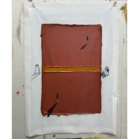 Peinture à l'huile abstraite moderne sur toile, portrait texturé épais peint à la main, décoration murale pour salon et maison