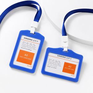 Porte-badge en plastique PP A2 imprimé sur mesure, étui pour carte d'identité, cordon de cou, porte-documents coloré 11x6,7 cm pour événements et séminaires - Product Image 4