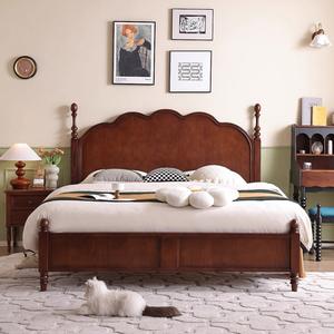 Contemporary Wooden <strong>Bed</strong> Frame Luxury Kid Size <strong>Beauty</strong> <strong>Bed</strong> for Modern Bedroom Sets Durable Oak Furniture - Product Image 1