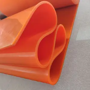 Folha de borracha de silicone vermelha direta da fábrica pode ser personalizada corte e perfuração