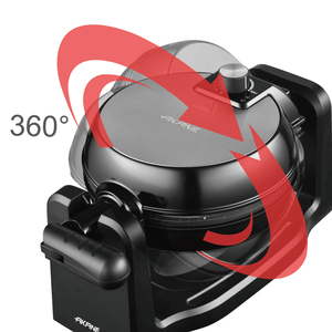 AKANE 1200W <b>Waffle</b> Maker Rotating Double Sided Non Stick <b>Machine</b> for Crispy Golden <b>Waffles</b> With Uniform Heat and Easy Cleaning W - Product Image 2