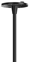 Lampes LED de poteau extérieur IP66 100W AC avec capteur, base en aluminium moulé sous pression, éclairage de jardin