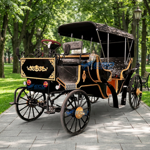 Carruaje de Caballos Negro Victoria para Turismo Familiar, Carruaje de Caballos para Turismo en Victoria, Australia - Product Image 1