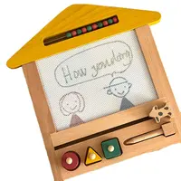 Экспортная магнитная доска для рисования из бука в стиле ретро, Детские Игрушки для раннего развития, доска для письма и рисования
