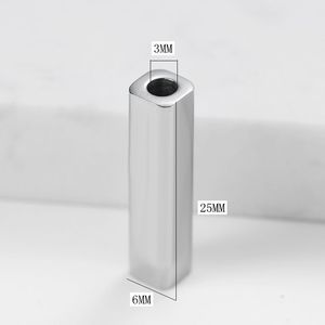 Edelstahl-Armband-Verschluss Rechteckiger Verschluss Lederband-Armband-Verschluss DIY-Zubehör - Product Image 2