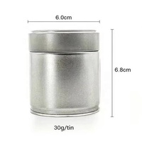 Boîte ronde personnalisée en fer blanc pour la nourriture pour les bonbons thé café poudre Matcha avec couvercle à vis