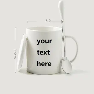 Ceramic Measuring Cup Custom Logo Ceramic Mug Coffee Cup 11oz Sublimation Blank Cups Ceramic White Coffee Mugs