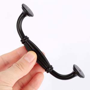 WEKIS quincaillerie d'armoire vintage de haute qualité quincaillerie d'armoire antique commerciale tire le matériel d'armoire en bronze noir - Product Image 3