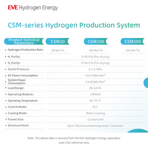 EVE Hydrogen Energy 20Nm/h Zentral isierte Wasserstoff elektrolyse maschine mit großer Kapazität Off-Grid-Lösung - Product Image 2