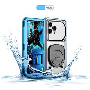 Estuche de natación impermeable OEM Universal para iPhone 16 Pro Max 15 <span class=keywords><strong>Plus</strong></span> 14 13 12 Funda de teléfono celular subacuática de cubierta completa - Product Image 4
