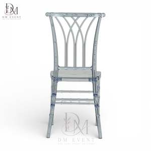 Clear Polycarbonate Fan Back Chiavari <b>Chair</b> Lightweight Durable for Wedding Reception and Party Events - Product Image 2