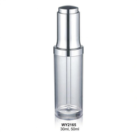 Flacon compte-gouttes cosmétique en acrylique de 20 ml et 30 ml avec bouchon doré et impression sérigraphique pour emballage cosmétique