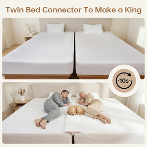 Remplisseur d'espace pour <span class=keywords><strong>lit</strong></span> réglable King Size, Convertisseur Twin en King avec housse amovible et lavable, Pont de <span class=keywords><strong>lit</strong></span> pour invités, hôtel - Product Image 6