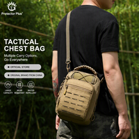 Sac à dos tactique unisexe personnalisable Protector Plus X251, sac de poitrine EDC, sac à bandoulière léger, imperméable, en polyester, pour la randonnée en plein air