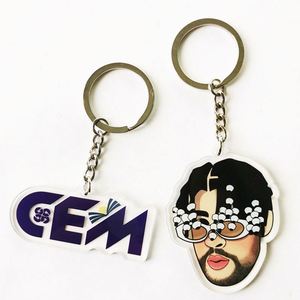 Wholesale Acrylic Keychain Maker <b>Custom</b> Printed Clear Logo <b>Key</b> Chains for Gifts - Product Image 6