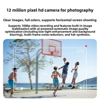 Kacamata AR Pintar AI dari Produsen Sumber, Bingkai PC+ABS, Kamera Anti-goyang 4K Definisi Tinggi untuk Siaran Langsung