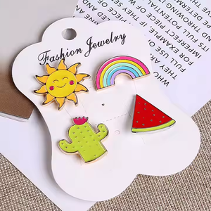 Özelleştirilmiş kişiselleştirilmiş çocuk karikatür çinko alaşım yaka Pin toptan Logo emaye Pin yumuşak sert emaye pimleri - Product Image 2