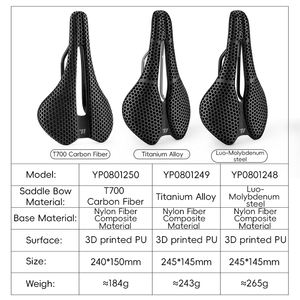 WEST BIKING-Selle de vélo creuse et ultra-légère en fibre de carbone, absorbant les chocs, respirante et confortable - Product Image 2