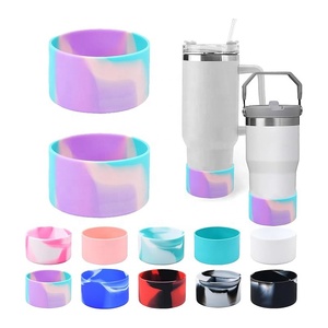 Stivale in Silicone da 12-40 oz per borraccia a bocca larga protettore in gomma per bottiglia Stanley <span class=keywords><strong>HydroFlask</strong></span> manicotto inferiore antiscivolo - Product Image 3