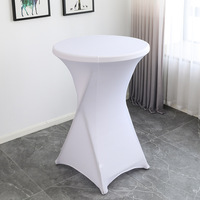 Couvertures de table élastiques en polyester de couleur unie pour hôtels, nappes haut de gamme tissées modernes pour bars à cocktails, vente en gros du fabricant