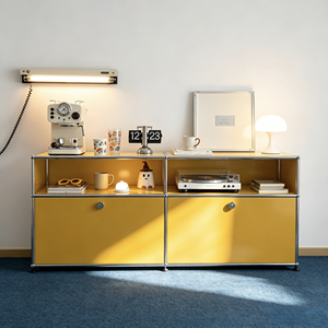 Credenza <span class=keywords><strong>in</strong></span> Metallo Stile Retrò Nordico Rustico, Impilabile, per Casa e Appartamento, Design Chic, MOQ e ODM disponibili, Dimensioni Personalizzabili - Product Image 1
