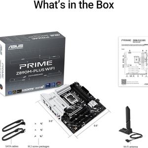 Carte mère ASUS Prime Z890M-PLUS WiFi Z890 LGA 1851 MATX, Intel Core Ultra Series 2 Ready - Product Image 6
