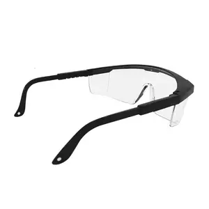 Protective Glasses Blue Frame Telescopic Leg Dustproof Anti-shock Anti-splash Labor Protection Glasses