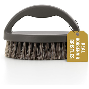 Brosse à poils de cheval longs pour le nettoyage des chaussures et bottes en cuir, brosse de nettoyage en nylon écologique - Product Image 1