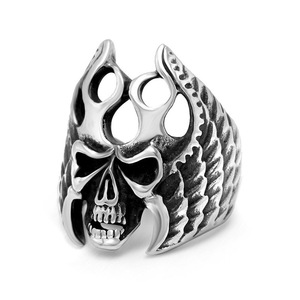 Men's Skull <b>Titanium</b> Steel <b>Ring</b> SA874 Fashion Jewelry Gift - Product Image 1