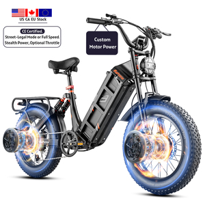 Vélo électrique haut de gamme avec moteur 500W, batterie 52V 60Ah, siège en cuir et système d'enceintes intégré - Product Image 1