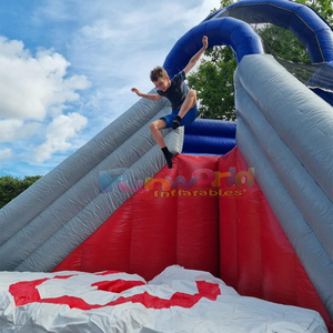 Juegos inflables de salto de grado comercial para fiestas de carnaval al aire libre, juegos de salto de acrobacias gigantes con airbag. - Product Image 2