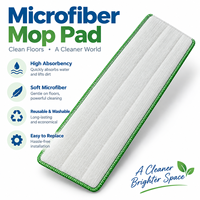 Serpillère jetable antimicrobienne haute performance avec logo personnalisé pour salles blanches, pour environnements stériles, avec manche en aluminium