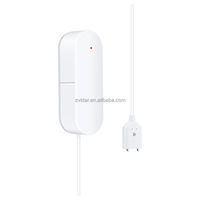 Zvidar ZigBee 3.0 Capteur de fuite d'eau Capteur d'inondation Alimentation par 2 piles AAA Fonctionne avec Home Assistant HomeSeer Smartthings Hubitat