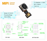 Module de caméra MIPI à obturateur roulant 12MP 30FPS OV12A10 IMX577 IMX477 Capteur Module de caméra Raspberry Pi