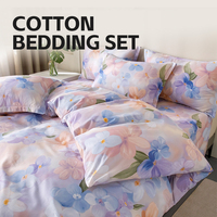 Vente en gros de draps de lit personnalisés en coton 100% - Ensemble de literie 4 pièces - Housse de couette - Taille King Size - Taille Queen Size - Taille Full - Super doux - Luxe