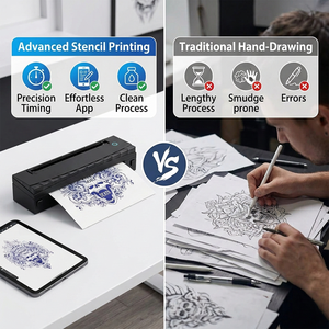A4 Tattoo Thermal <strong>Stencil</strong> <strong>Printer</strong> 203DPI Wireless USB Inkless Fast Transfer for Professional Tattooist Mobile Tattoo Service - Product Image 3