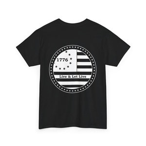 1776 nero bandiera Betsy Ross Tee Unisex-Design Vintage americano - Product Image 4
