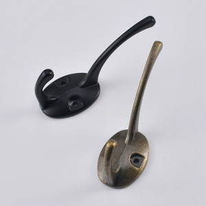 Modern Minimalist Wall Mounted Coat <b>Hooks</b> Zinc Alloy Round Bronze Black For Wardrobe Bedroom Bathroom <b>Kitchen</b> Entryway - Product Image 3