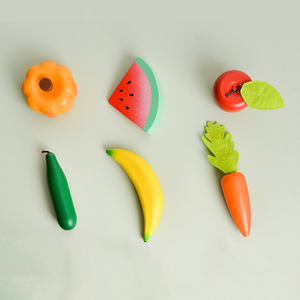Ragazzi Montessori fingono giochi di ruolo educativi precoci giocattoli di <span class=keywords><strong>legno</strong></span> <span class=keywords><strong>cucina</strong></span> per bambini frutta e verdura cibo giocattoli - Product Image 5